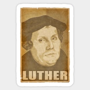 Martin Luther Propaganda Pop Art Sticker